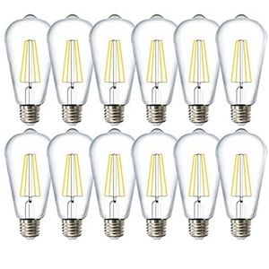 Sunco Lighting 12 Pack LED Edison Bulbs, 60W Equivalent 8.5W, 800LM Dimmable